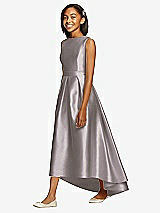 Front View Thumbnail - Cashmere Gray Dessy Collection Junior Bridesmaid JR534