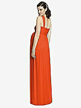 Rear View Thumbnail - Tangerine Tango Alfred Sung Maternity Dress Style M427