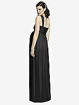 Rear View Thumbnail - Black Alfred Sung Maternity Dress Style M427