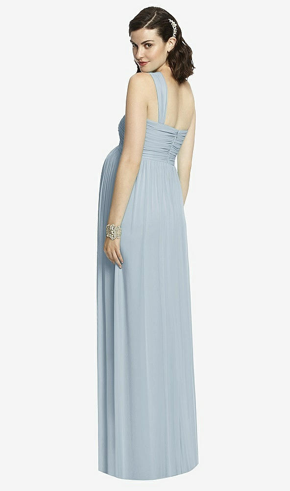 Back View - Mist Alfred Sung Maternity Dress Style M427