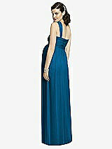 Rear View Thumbnail - Ocean Blue Alfred Sung Maternity Dress Style M427