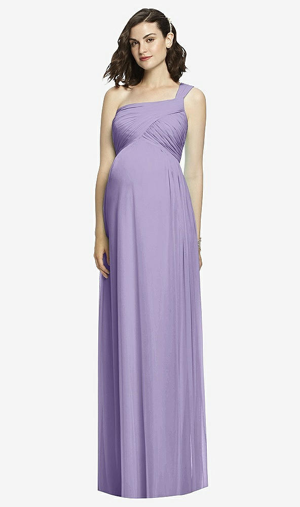 Front View - Passion Alfred Sung Maternity Dress Style M427