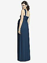 Rear View Thumbnail - Sofia Blue Alfred Sung Maternity Dress Style M427