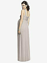 Rear View Thumbnail - Taupe Alfred Sung Maternity Dress Style M427