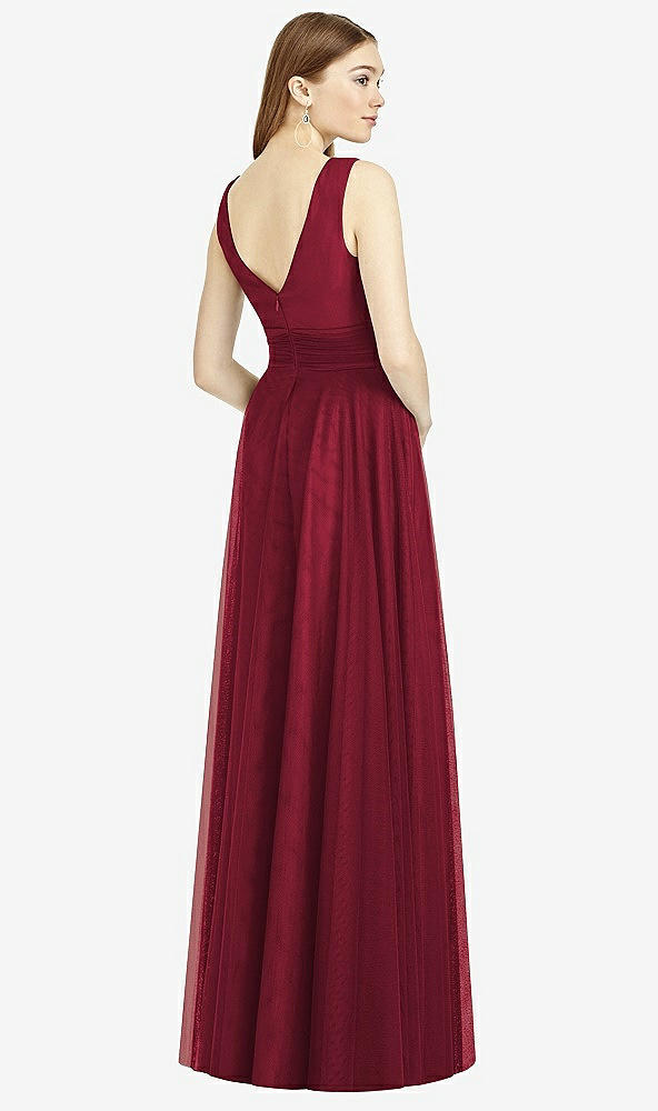 Back View - Burgundy Studio Design Bridesmaid Dress 4503