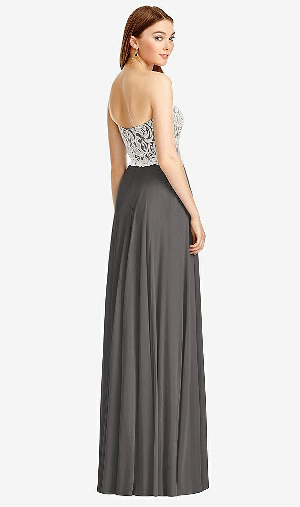 Back View - Caviar Gray & Oyster Studio Design Bridesmaid Dress 4504
