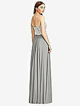 Rear View Thumbnail - Chelsea Gray & Oyster Studio Design Bridesmaid Dress 4504