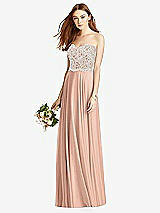 Front View Thumbnail - Pale Peach & Oyster Studio Design Bridesmaid Dress 4504