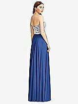 Rear View Thumbnail - Classic Blue & Oyster Studio Design Bridesmaid Dress 4504