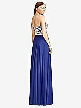 Rear View Thumbnail - Cobalt Blue & Oyster Studio Design Bridesmaid Dress 4504