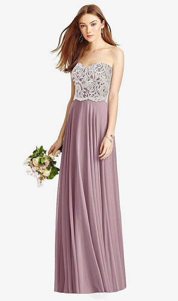Front View - Dusty Rose & Oyster Studio Design Bridesmaid Dress 4504