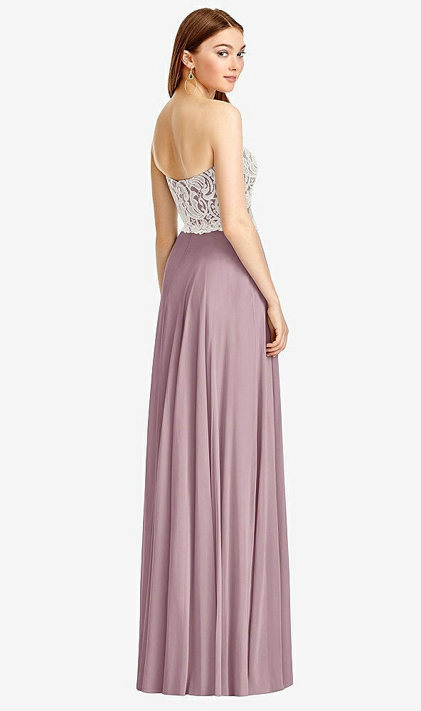 Back View - Dusty Rose & Oyster Studio Design Bridesmaid Dress 4504