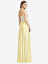 Rear View Thumbnail - Pale Yellow & Oyster Studio Design Bridesmaid Dress 4504