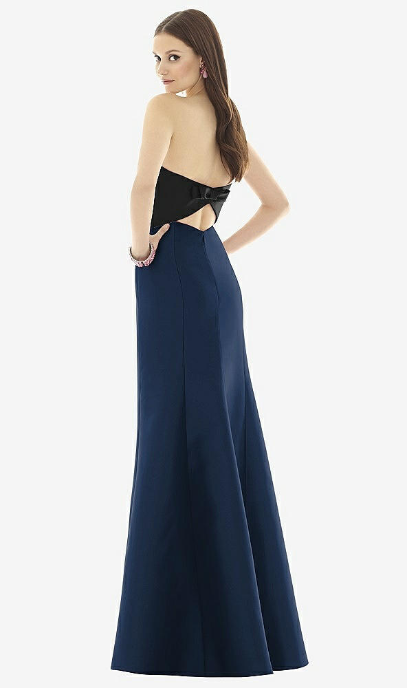 Back View - Midnight Navy & Black Alfred Sung Style D728