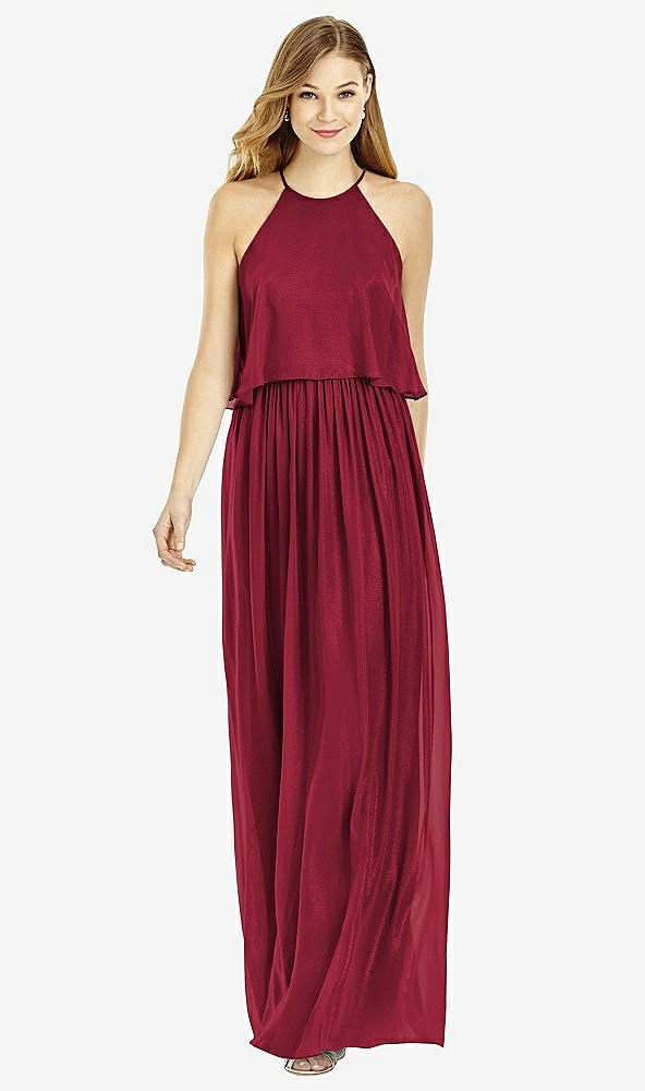 Front View - Burgundy After Six Bridesmaid Dress 6753