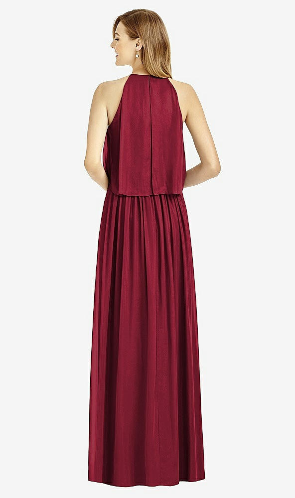 Back View - Burgundy After Six Bridesmaid Dress 6753