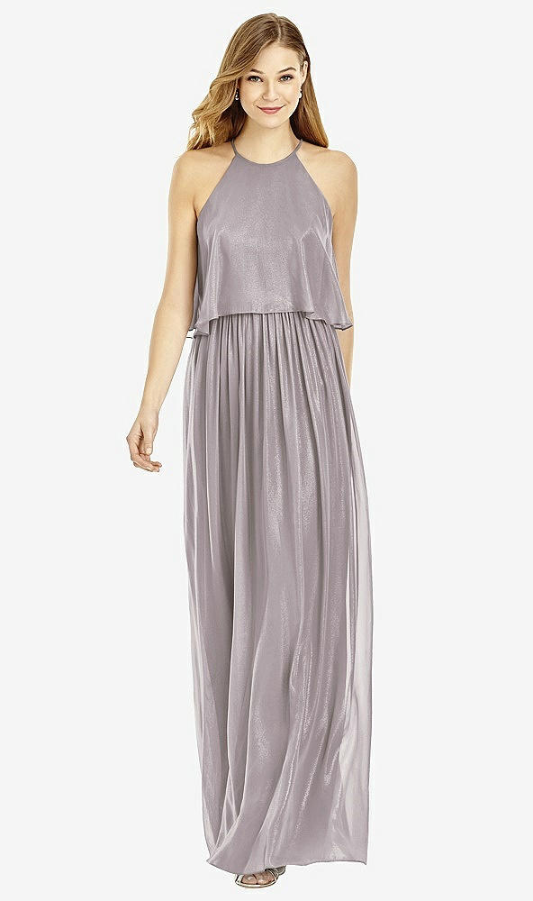 Front View - Cashmere Gray After Six Bridesmaid Dress 6753