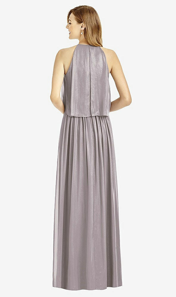 Back View - Cashmere Gray After Six Bridesmaid Dress 6753