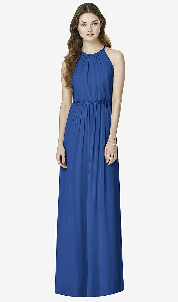Front View - Classic Blue After Six Bridesmaid Dress 6754