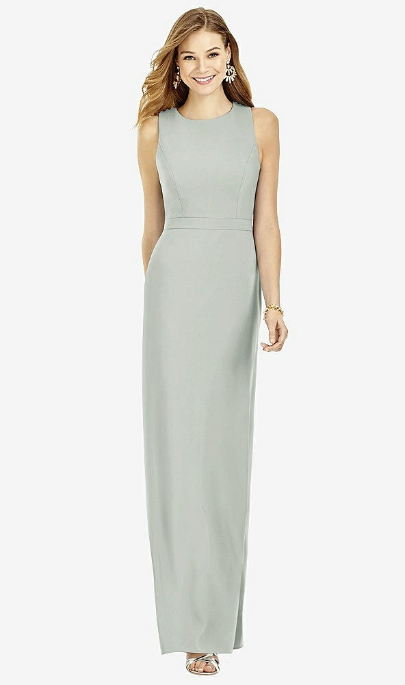 Back View - Willow Green After Six Bridesmaid Dress 6756