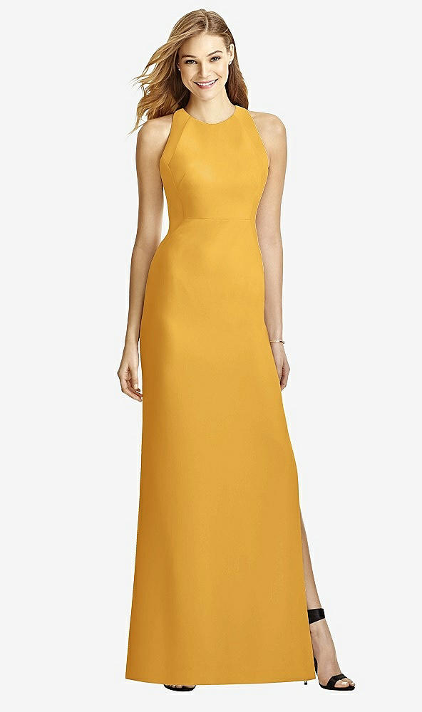 Back View - NYC Yellow After Six Bridesmaid Dress 6757