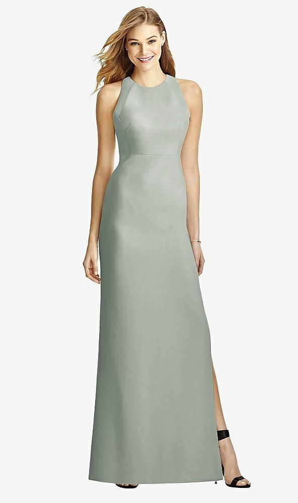 Back View - Willow Green After Six Bridesmaid Dress 6757