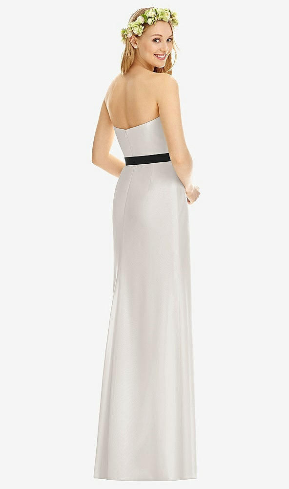 Back View - Oyster & Black Social Bridesmaids Style 8174