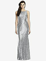 Front View Thumbnail - Silver Dessy Bridesmaid Dress 2993