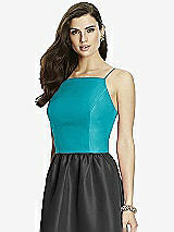 Front View Thumbnail - Vintage Teal Dessy Bridesmaid Top T2985