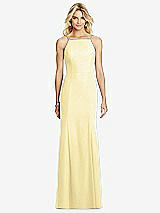 Rear View Thumbnail - Pale Yellow After Six Bridesmaid Dress 6759
