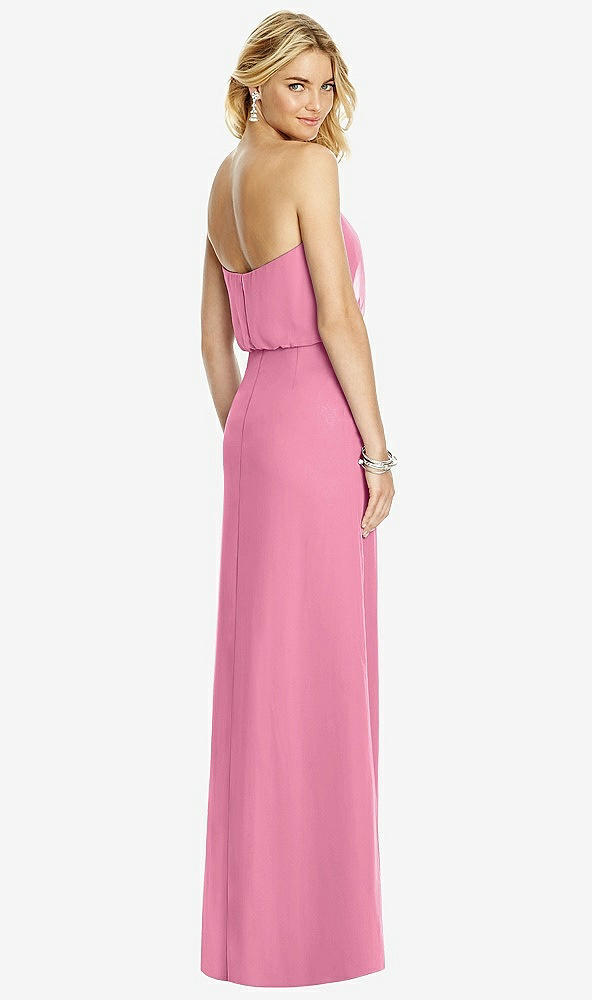 Back View - Orchid Pink Full Length Lux Chiffon Blouson Bodice