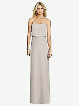 Front View Thumbnail - Taupe Full Length Lux Chiffon Blouson Bodice
