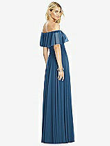 Rear View Thumbnail - Dusk Blue After Six Bridesmaid Dress 6763