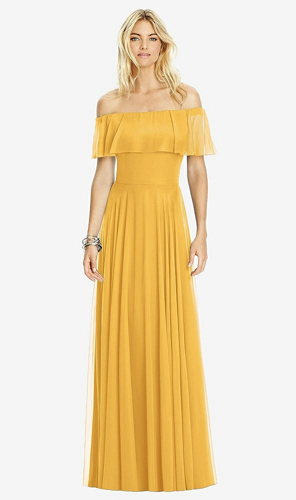 Front View - NYC Yellow After Six Bridesmaid Dress 6763