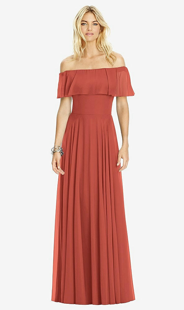 Front View - Amber Sunset After Six Bridesmaid Dress 6763