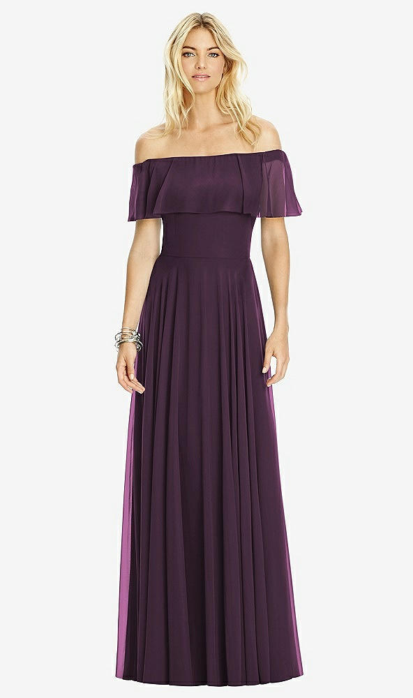 Front View - Aubergine After Six Bridesmaid Dress 6763