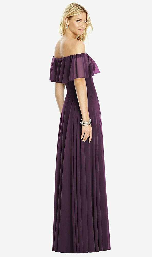 Back View - Aubergine After Six Bridesmaid Dress 6763