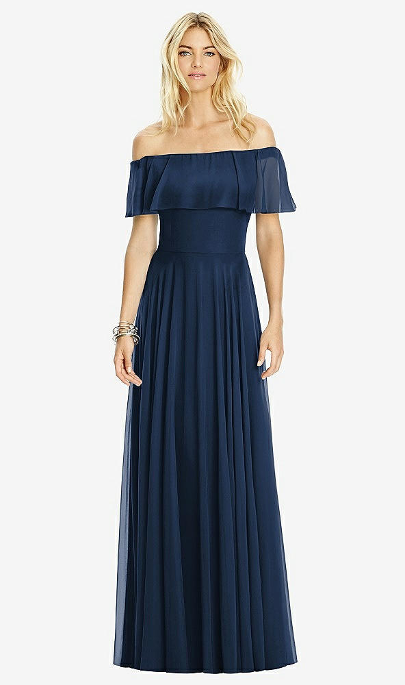 Front View - Midnight Navy After Six Bridesmaid Dress 6763
