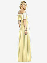 Rear View Thumbnail - Pale Yellow After Six Bridesmaid Dress 6763