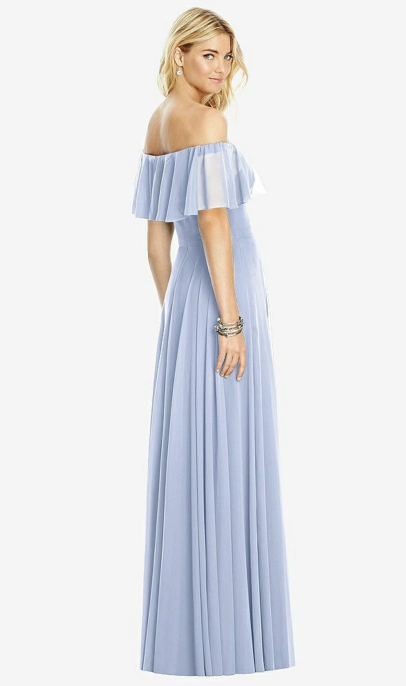 Back View - Sky Blue After Six Bridesmaid Dress 6763