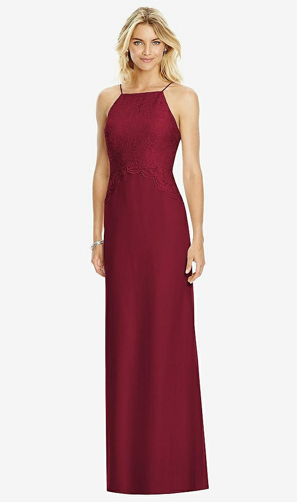 Front View - Burgundy After Six Bridesmaid Dress 6764