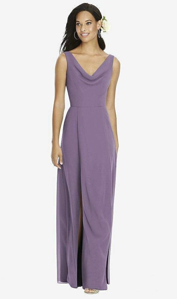 Front View - Lavender Social Bridesmaids Dress 8180
