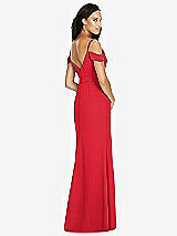 Rear View Thumbnail - Parisian Red Social Bridesmaids Dress 8183