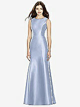 Rear View Thumbnail - Sky Blue Bella Bridesmaids Dress BB106