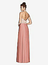 Rear View Thumbnail - Desert Rose & Cameo Studio Design Collection 4512 Full Length Halter Top Bridesmaid Dress