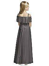 Rear View Thumbnail - Caviar Gray Flower Girl Dress FL4053