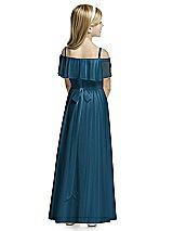 Rear View Thumbnail - Atlantic Blue Flower Girl Dress FL4053