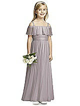 Front View Thumbnail - Cashmere Gray Flower Girl Dress FL4053