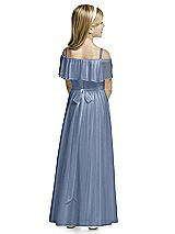 Rear View Thumbnail - Larkspur Blue Flower Girl Dress FL4053