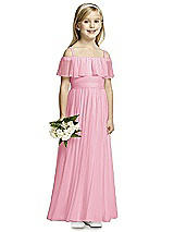 Front View Thumbnail - Peony Pink Flower Girl Dress FL4053